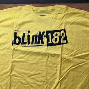 BLINK 182 T-Shirt Mens Yellow 3XL New No Tag #538 - Picture 1 of 11