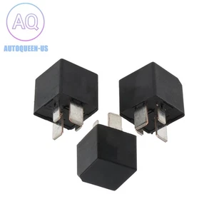 3 Piece 4 Pin Plug Multi-Purpose Relay 70A 12V Black Fit for Ford Volvo - Picture 1 of 7