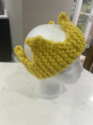 Handmade Knitted Crowns. Reusable, Parties, Xmas, Festive footie fans!  - Image 1 of 4