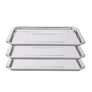 3 Pack Stainless Steel Tattoo Trays 13 1/2" x 10" Dental Body Piercing Instru... - Bild 1 von 6