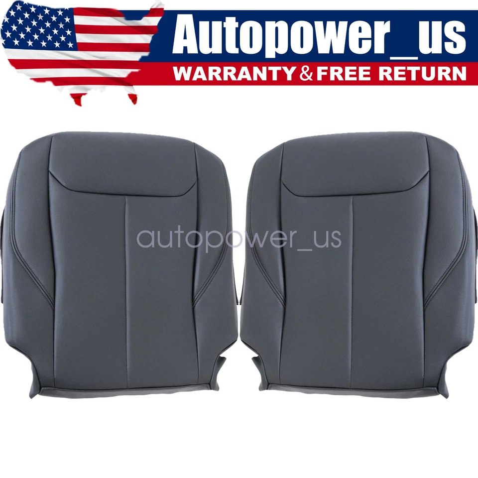 Se adapta a BMW 335i 335i xDrive 2012-2018 cubierta de asiento de cuero inferior delantera negra Foto 1 de 4