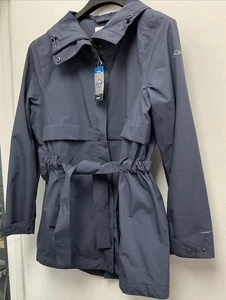 Columbia Omi-Tech Damen Long Valley Trenchcoat - Navy - Medium - Neu - Bild 1 von 11