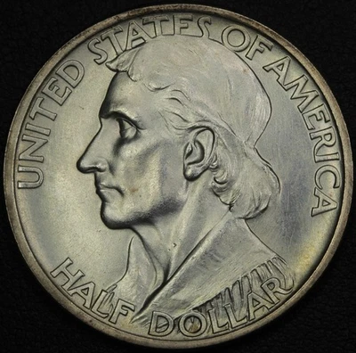 1937 Daniel Boone Commemorative Silver Half Dollar 50C (MS UNC) - Cleaning - Image 1 of 3
