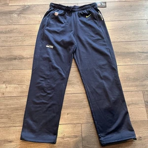 Seattle Seahawks Pants Mens Small Navy Nike Team Sweatpants NFL Football - Picture 1 of 5