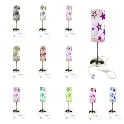 Kinder Tischlampe Nachttischlampe Kinderzimmer mit Namen Lampe  Sterne - Bild 1 von 4