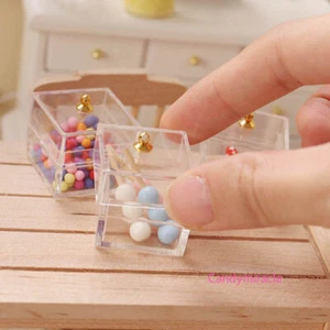 6 Stück Maßstab 1:12 Puppenhaus Miniatur Aufbewahrungsbox Quadratische Küche - Bild 1 von 8