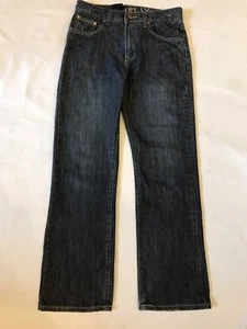 Helix Jeans/Boys Sz.18 (29x28.5) Cotton Bl-Distressed-Med Blue Denim-Cl Strt Leg - Picture 1 of 12