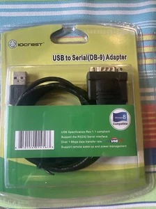 Adaptador USB a serie Iocrest (DB-9) NUEVO LEER - Imagen 1 de 2