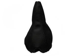 Schwarz Faden Echtleder Schaltmanschette Schaltsack Für SEAT IBIZA 1999-2002 - Picture 1 of 1