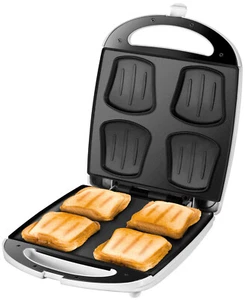 Unold 48480 Sandwich-Toaster Quadro 4er Maker XXL Wärmeisoliert Kontrollleuchte - Bild 1 von 10