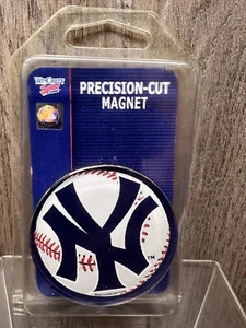 MLB New York Yankees Precision Cut Magnet Baseball Logo N Y 2 1/4" New/Sealed - Picture 1 of 2