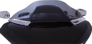 CIRO Horizon Iluminado LED Borde Parabrisas Cromado HARLEY ROAD GLIDE FLTRU 15-19 - Imagen 1 de 1