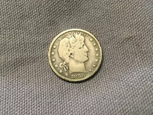 1898 O Barber Quarter - Picture 1 of 4