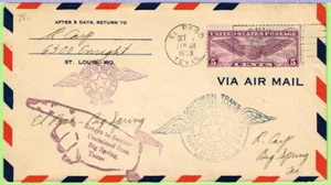 CAM 33E7 October 15 1930 El Paso TX to Big Spring TX, Southern Air Fast Express - Picture 1 of 1