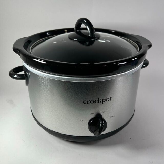 Olla manual de cocción lenta, de la marca Crock Pot, 1 galón, en color  negro, Negro