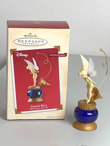 Hallmark 2002 Tinker Bell Disney Peter Pan cuerda movimiento recuerdo adorno - Imagen 1 de 7