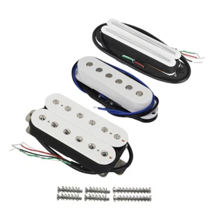 Juego de pastillas para guitarra FLEOR FD ST HSS Alnico 5 doble riel/bobina única/humbucker blanco - Imagen 1 de 9