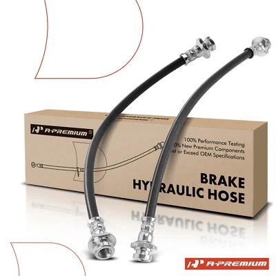 Manguera hidráulica de freno delantera A-Premium 2 piezas para INFINITI Q50 2014-2019 Q60 17-19 Foto 1 de 4