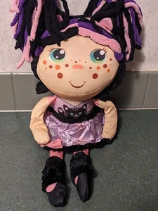 Flip Zee Girl ZURI CAT 2 in 1 Wendepuppe Plüsch schwarz rosa Kätzchen Flipzee - Bild 1 von 8