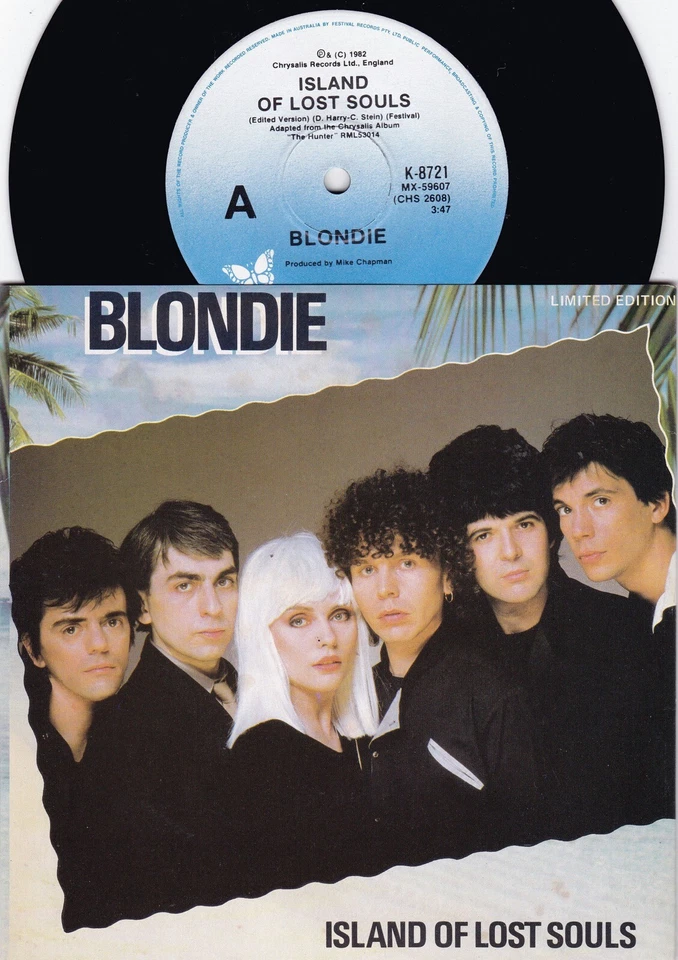 Blondie ORIG OZ PS 45 Island of lost souls NM ’82 Chrysalis K8721 New wave   - Image 1 of 1