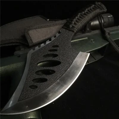 DOOM BLADE Thick cutting stainless steel sharp blade, jungle combat sharp portable axe