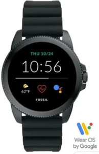 *NEW* *UNOPENED* Fossil Smartwatch Black Silicone - Picture 1 of 8