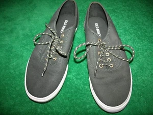 Men's Old Navy dark green canvas sneaker size 8 - Picture 1 of 6