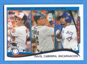 2014 Topps #29 LL Miguel Cabrera/Chris Davis/Edwin Encarnacion