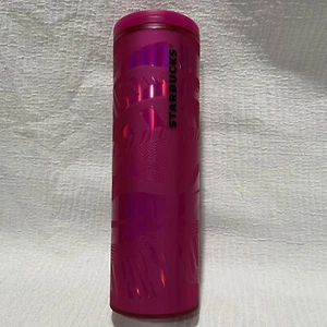 Starbucks - Holiday Tumbler - Hot Pink Ribbon - Hot/Cold - Sip Lid - 16 oz - Picture 1 of 12