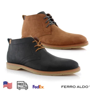 Ferro Aldo MARVIN Men's Chukka Lace Up Casual Mid-top Boots - Picture 1 of 19
