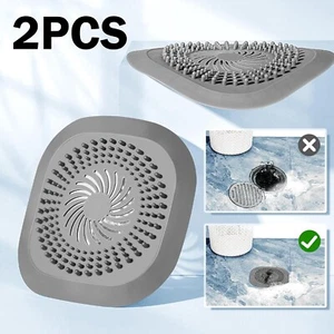 2 PIEZAS Recogedor de Drenaje Cubierta de Drenaje Ducha Baño Tapón de Fregadero Colador Tapón de Cabello - Imagen 1 de 12