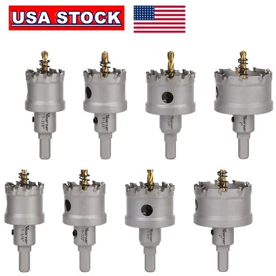 1/2" to 10" Carbide Tip TCT Hole Saw Cutter Drill Bit For Steel Metal Alloy - Image 1 of 4