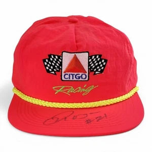 Vintage Morgan Shepherd #21 Signed Citgo Racing NASCAR Neon Rope Baseball Hat - Picture 1 of 8