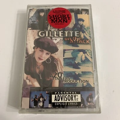Gillette On the attack Rare Cassette NEW Short Short Man 1994 Tik Tok Viral - Imagem 1 de 3