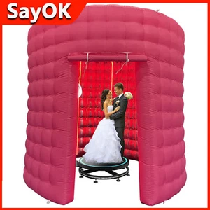 10 Fuß Aufblasbare LED 360 Photo Booth Gehäuse mit LED & Gebläse für Hochzeit Party - Bild 1 von 9