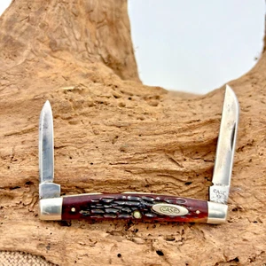 Vintage 1940-1964 Case XX USA 2 Blade Half Congress Knife 6269 Jigged Bone(217) - Picture 1 of 6