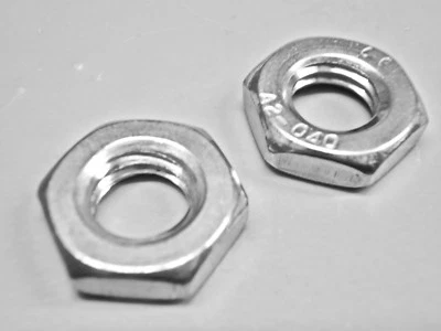 Edelstahl V2A Linksgewinde Muttern Flach DIN 439 M4 M5 M6 M8 M10 M12 M16 - Bild 1 von 2