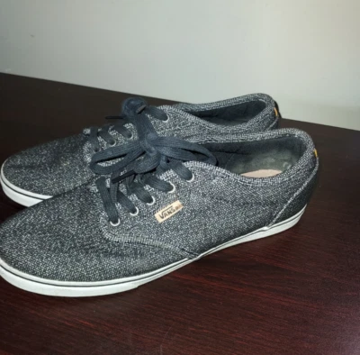 Vans женщин кроссовки 8,5 М шнурует вверх старый Skool Ultracush скейтбординга черный белый - Изображение 1 из 4