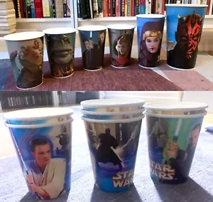 6 Vintage Star Wars Ep 1: The Phantom Menace Burger King Promo & 7 Hallmark Cups - Picture 1 of 10