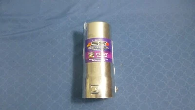 Ponta de escape SuperGear série SS borda laminada redonda de aço inoxidável 2 3/4"-3, nova - Imagem 1 de 2