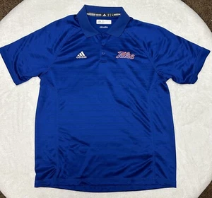 Tulsa Golden Hurricane Adidas Climalite Polo Men’s Medium Athletic Sport Gameday - Picture 1 of 13
