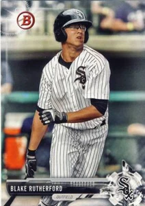 Lote de (100) tarjetas de novato 2017 Bowman Draft Blake Rutherford #BD-80 White Sox - Imagen 1 de 1