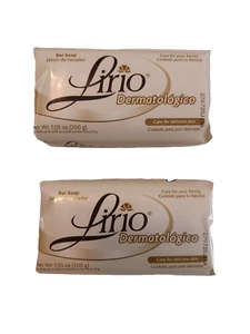 (Lote de 2) Jabón en barra antibacteriano dermatológico Lirio 180 g cada uno - 2 barras - Imagen 1 de 2