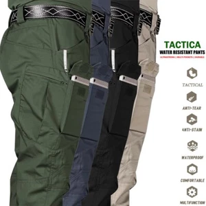 Taktische Herren Cargohose Wasserdicht Arbeit Wandern Kampf Outdoor Hose Pants - Bild 1 von 33