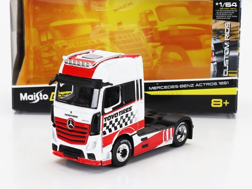 1/64 MAISTO - MERCEDES BENZ - ACTROS 1851 MP4 GIGASPACE TRACTOR TRUCK 12389-06 - Immagine 1 di 1