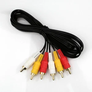 2,8 Meter Premium 3 RCA auf 3 RCA Stecker Buchse Audio Video AV Kabel Kabel DVD HIFI TV - Bild 1 von 4