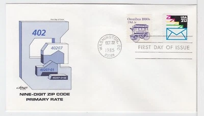 TurtlesTradingPost- Zip Plus 4 - 1985 Coil  #2150- Artmaster Cachet FDC - Image 1 of 2