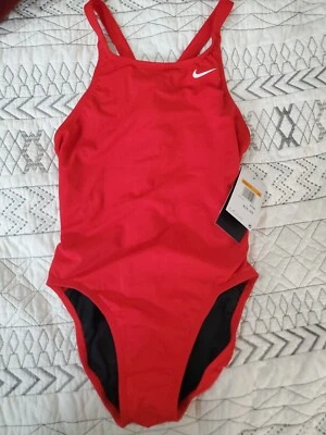Nike Swim Hydrastrong Fastback Women's One-Piece Swimsuit Size 34/8 - Image 1 of 4