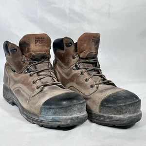 Timberland Pro Leder Stahlkappe Braun Arbeitsstiefel Herren Größe 13W ASTM F2413-11 - Bild 1 von 16