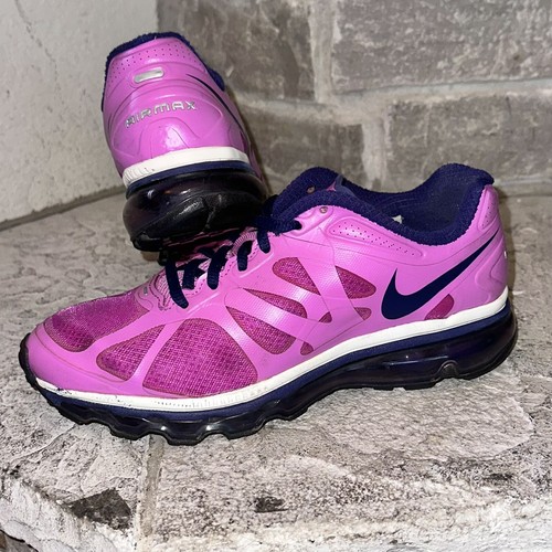2012 Nike 488124 501 Air Max Viola scarpe da corsa 6 5 bambini 8 donna